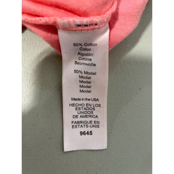 Michael Stars Wide Leg Jumpsuit Size Large Sleeveless Relaxed Fit Pockets Coral - Picture 4 of 7